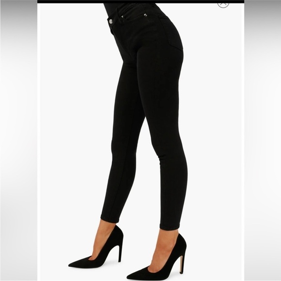 Good American Black Good Legs Skinny Jeans  Casual Denim EUC - Picture 2 of 6